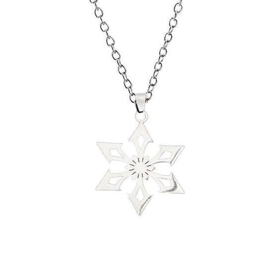 Металевий кулон Genshin Impact: Cryo: Logo, (600342)