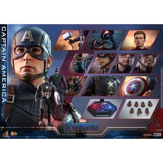 Коллекционная фигура Hot Toys: Movie Masterpiece: Marvel: Avengers: Endgame: Captain America, (600608) 9