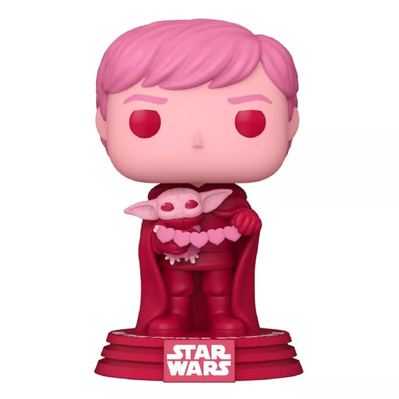 Фігурка Funko POP!: Star Wars: Luke Skywalker w/ Grogu (Valentine Editions), (60125) 2