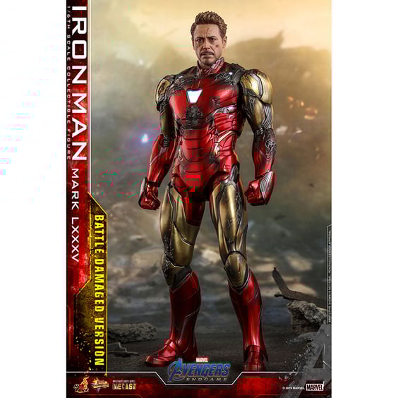 Колекційна фігура Hot Toys: Movie Masterpiece: Diecast: Marvel: Avengers: Endgame: Iron Man (Mark LXXXV) (Battle Damaged Version), (602534)
