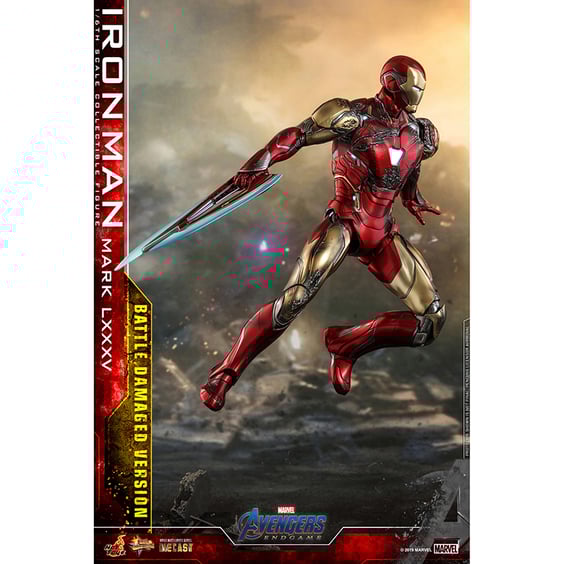 Колекційна фігура Hot Toys: Movie Masterpiece: Diecast: Marvel: Avengers: Endgame: Iron Man (Mark LXXXV) (Battle Damaged Version), (602534) 5