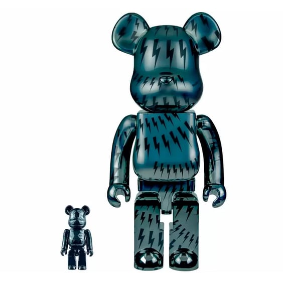 *Original* Be@rbrick: Neil Barrett (Set) (100% & 400%) (Dark Blue), (603810)
