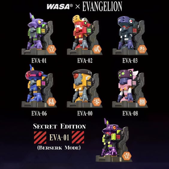 Фигурка Wasa Toy: Evangelion: Neon Genesis Evangelion: Eva206 Series (Blind Box: 1 з 7), (6041259) 3