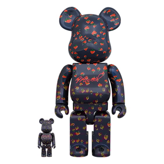 *Original* Be@rbrick: Muveil: Strawberry Pattern (Set) (100% & 400%), (604688)