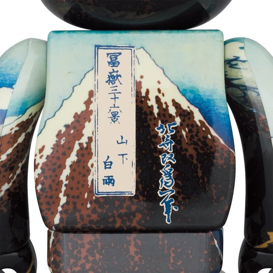 *Original* Be@rbrick: Katsushika Hokusai: Shower Below the Summit (Sanka Нakuu) (Set) (100% & 400%), (605067) 2
