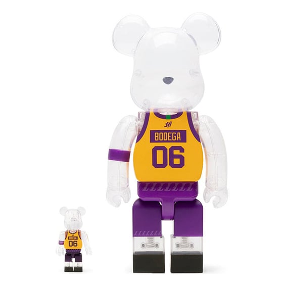 *Original* Be@rbrick: Bodega: NBA: Los Angeles Lakers (Set) (100% & 400%), (605142) 2