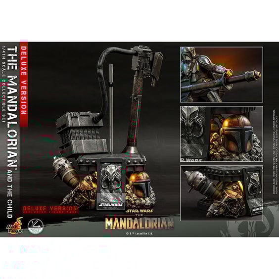 Колекційна фігура Hot Toys: Quarter Scale: Star Wars: The Mandalorian: The Mandalorian & Grogu (Set), (607041) 11