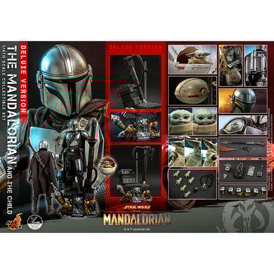 Колекційна фігура Hot Toys: Quarter Scale: Star Wars: The Mandalorian: The Mandalorian & Grogu (Set), (607041) 13