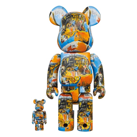 *Original* Be@rbrick: Jean-Michel Basquiat: #10 (Set) (100% & 400%), (607535)