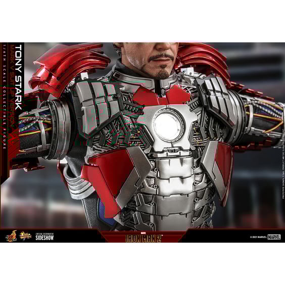 Коллекционная фигура Hot Toys: Marvel: Iron Man 2: Tony Stark (Mark V Suit Up Version), (608147) 10