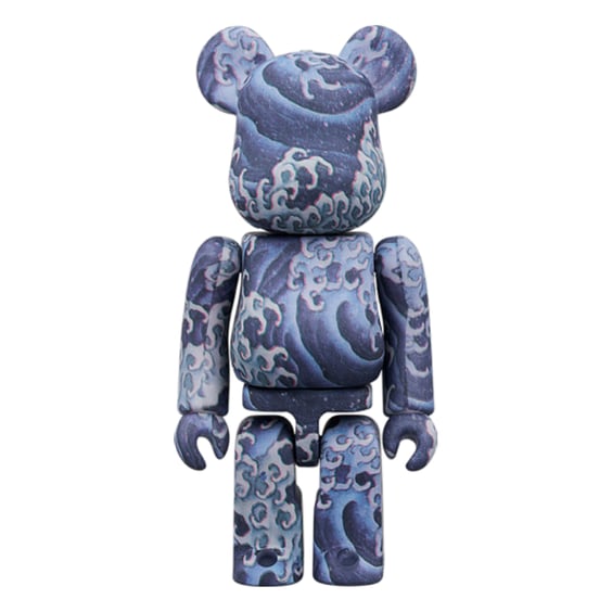 *Original* Be@rbrick: Katsushika Hokusai: Uemachi Festival Stall Ceiling Painting «Otoko Nami‎» (Set) (100% & 400%), (609782) 3