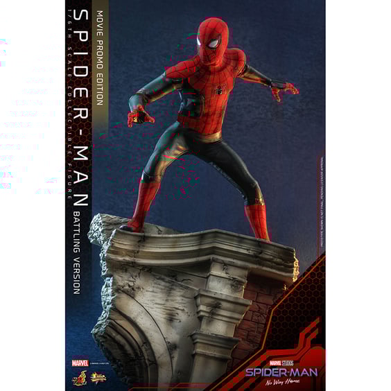 Колекційна фігура Hot Toys: Movie Masterpiece: Marvel: Spider-Man: No Way Home: Spider-Man (Battling version), (610102) 4