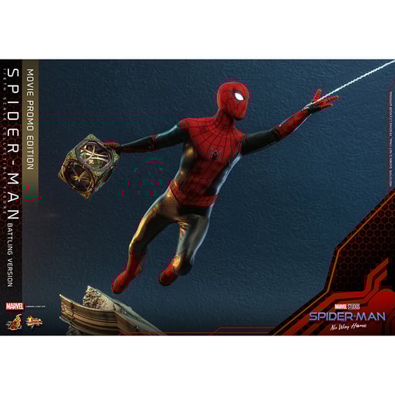 Колекційна фігура Hot Toys: Movie Masterpiece: Marvel: Spider-Man: No Way Home: Spider-Man (Battling version), (610102) 8