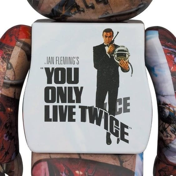 *Original* Be@rbrick: 007: James Bond: «You Only Live Twice» (Set) (100% & 400%), (610610) 2
