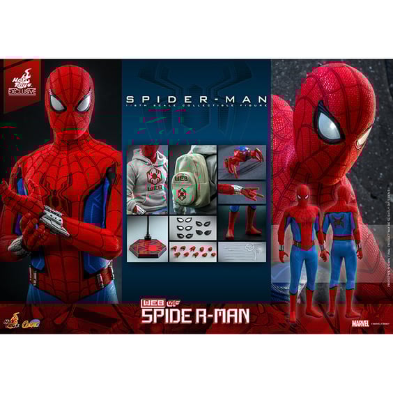 Колекційна фігура Hot Toys: Comic Masterpiece: Marvel: WEB of Spider-Man: Spider-Man, (611062) 9