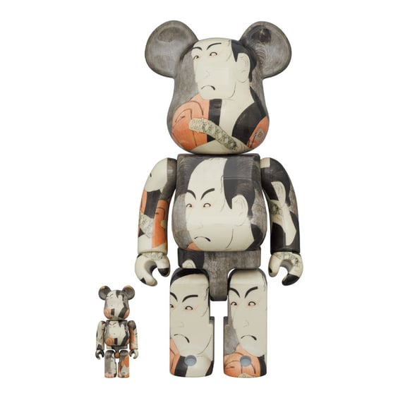 *Original* Be@rbrick: Toshusai Sharaku: Ichikawa Omezo (Set) (100% & 400%), (613307)