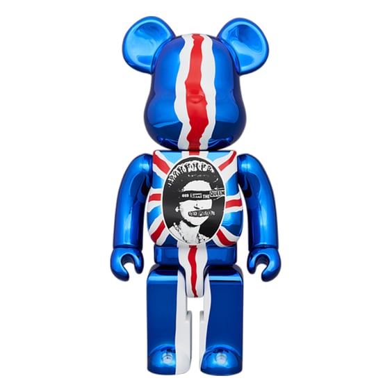 *Original* Be@rbrick: Sex Pistols: God Save The Queen (Chrome) (Set) (100% & 400%), (614878) 2