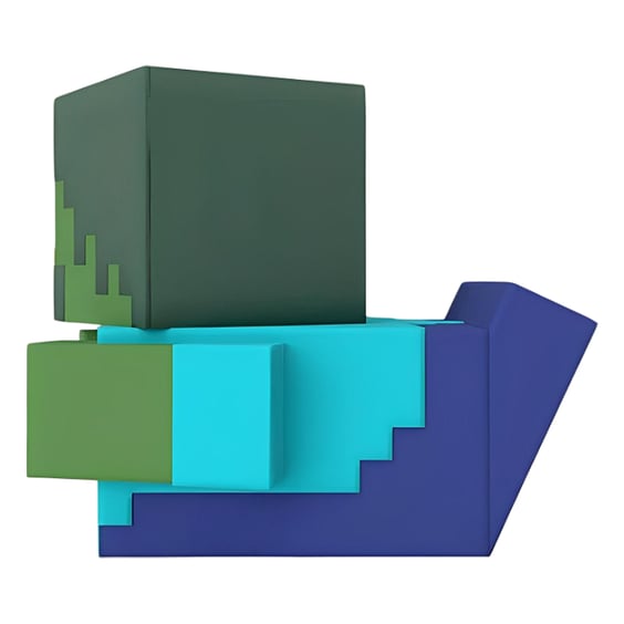 Фигурка TUBBZ: Minecraft: Zombie (First Edition), (61838) 4