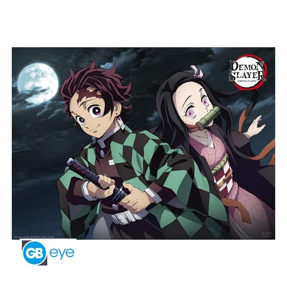 Набор постеров GB Eye: Chibi: Demon Slayer: Tanjiro, Nezuko, Inosuke and Zenitsu, (62790) 3