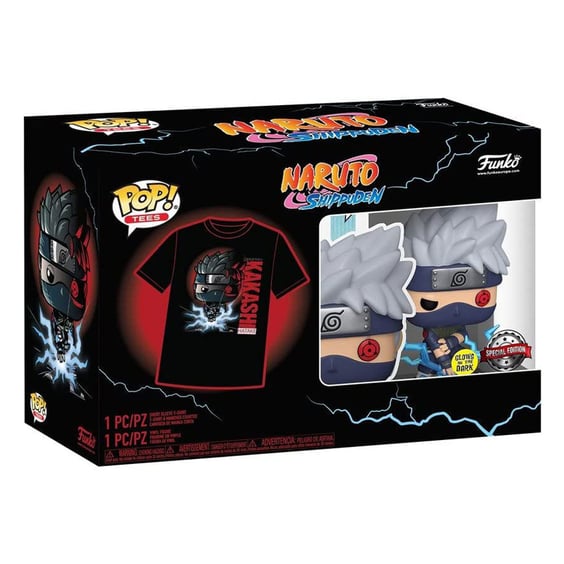 Комплект Funko POP!: Tees: Naruto: Hatake Kakashi (M) (Glows in the Dark) (Special Edition), (63364) 4