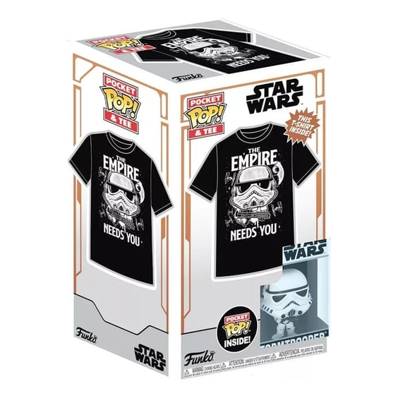 Комплект Funko Pocket POP!: Tees: Star Wars: Stormtrooper (L) (Дитяча), (63523) 2