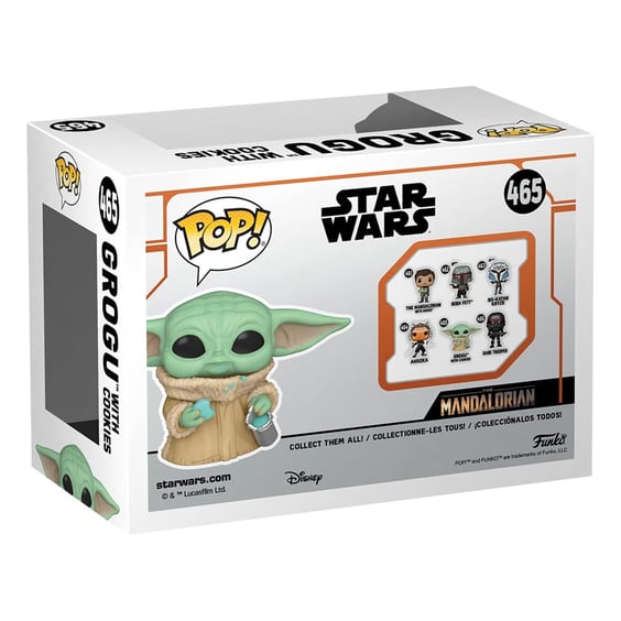 Комплект Funko POP!: Tees: Star Wars: The Mandalorian: Grogu w/ Cookie (M) (Flocked) (Special Edition), (63622) 7