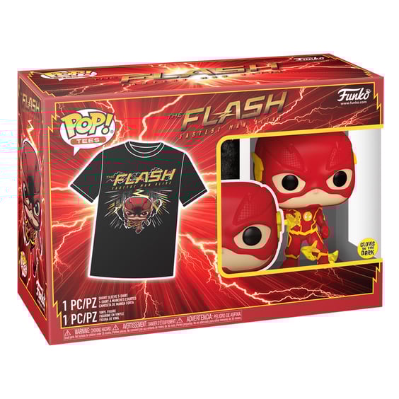 Комплект Funko POP!: Tees: Television: DC: The Flash (Glows in the Dark) (M), (63643) 5