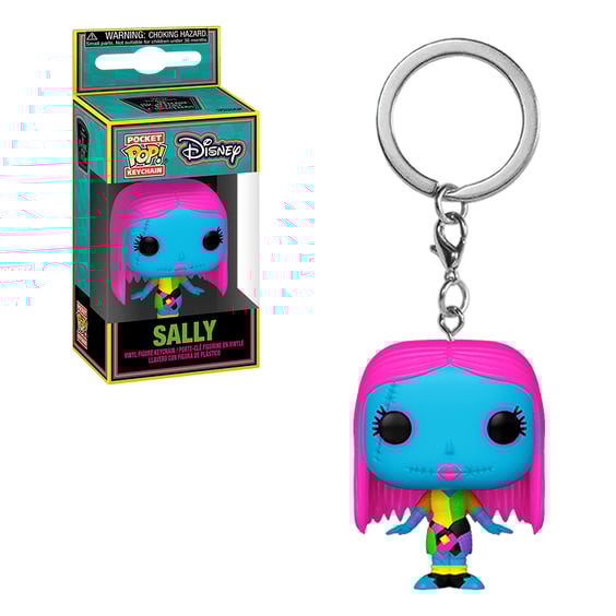 Брелок Funko Pocket POP!: Keychain: Disney: The Nightmare Before Christmas: Sally (Black Light), (63968)