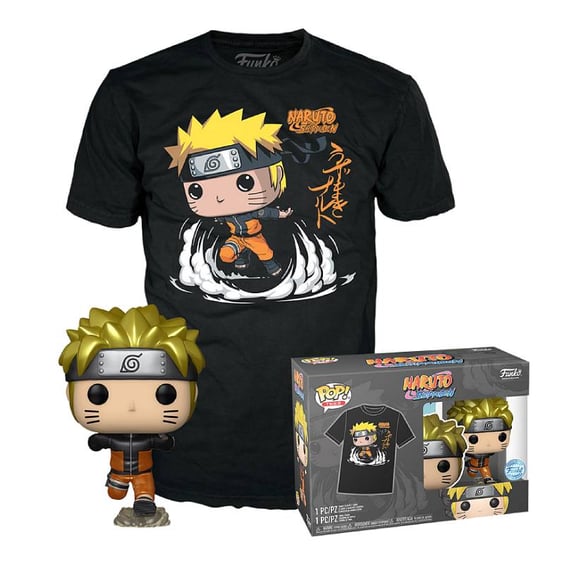 Комплект Funko POP!: Tees: Animation: Naruto: Naruto Uzumaki (Special Edition) (XL), (64754)