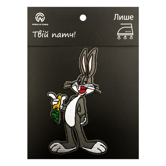 Патч Looney Tunes: Bugs Bunny w/ Carrot, (6499)