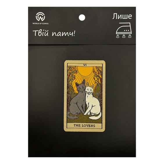 Патч The Tarot: Vintage Cat Deck: The Lovers (VI), (6537)