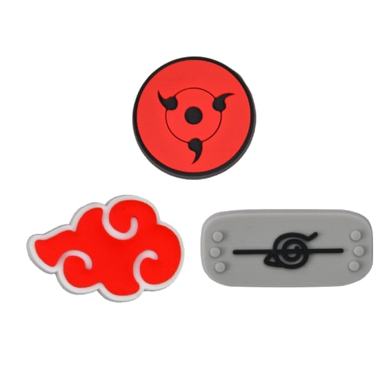 Набір джибітсів Naruto: Sharingan, Akatsuki and Konoha Logos, (6549)