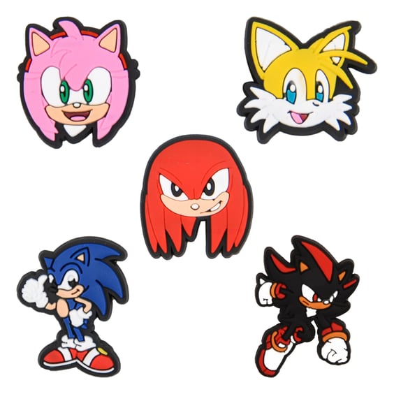 Набір джибітсів The Hedgehog: Amy, Tails, Knuckles, Sonic and Shadow, (6556)