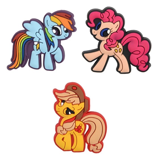 Набор джибитсов My Little Pony: Rainbow Dash, Pinkie Pie and Applejack, (6568)