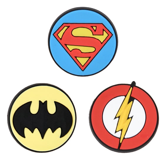 Набор джибитсов DC: Superman, Batman and Flash: Logos, (6590)