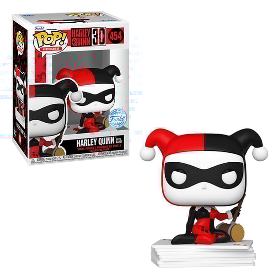 Фигурка Funko POP!: Heroes: DC: Harley Quinn 30th Anniversary: Harley Quinn w/ Cards (Special Edition), (66318)