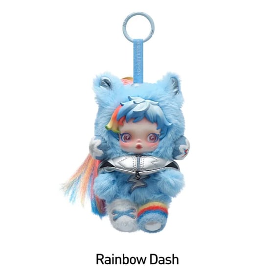 Фігурка Pop Mart: Skullpanda х My Little Pony: Plush Doll Pendant Series (Blind Box: 1 з 8) (Secret Edition), (66854) 5