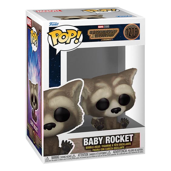 Фигурка Funko POP!: Marvel (Studios): Guardians of the Galaxy: Volume 3: Baby Rocket, (67516) 3