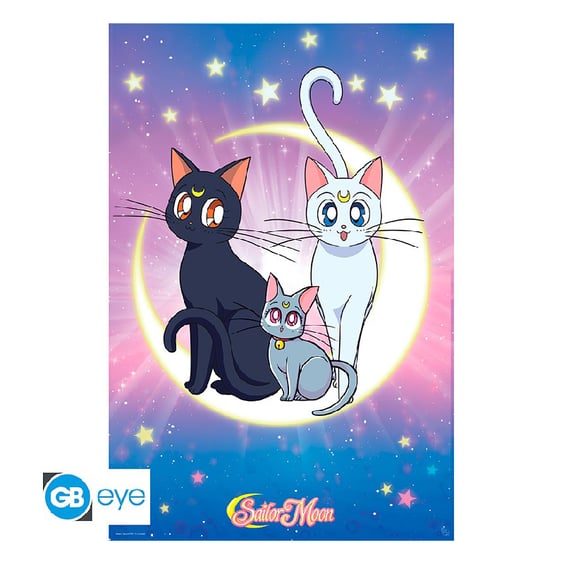 Постер GB Eye: Maxi: Sailor Moon: Luna, Artemis, Diana, (67559)