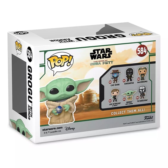 Фигурка Funko POP!: Star Wars: The Book of Boba Fett: Grogu w/ Armor, (68650) 4