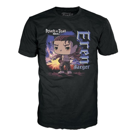Комплект Funko POP!: Tees: Animation: Attack on Titan: Eren Jaeger (Pop! & Tee Exclusive) (M), (691024) 2