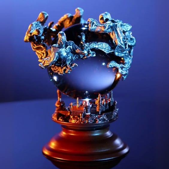 Колекційна фігурка The Noble Collection: Wizarding World: Harry Potter: Dementors Crystal Ball, (7011346) 2