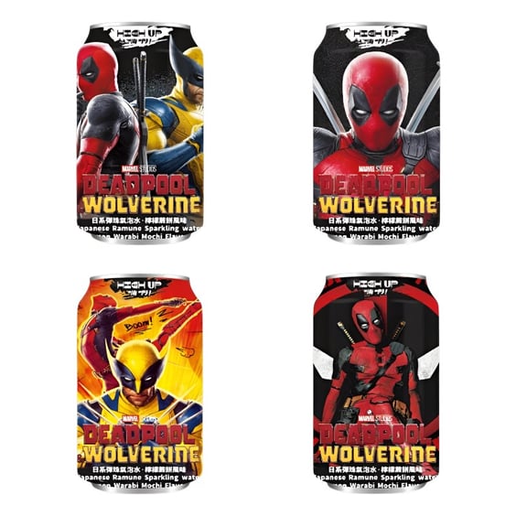 Напій High Up: Ramune: Marvel: Deadpool & Wolverine: Lemon Warabi Mochi (1 шт. рандомно), (703026)