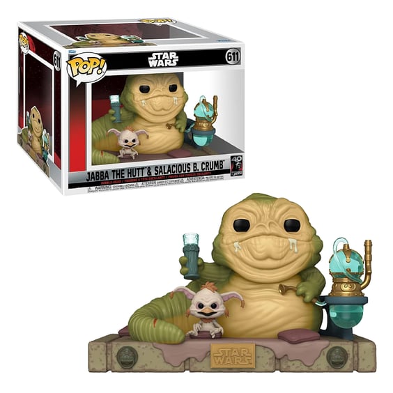 Фігурка Funko POP!: Star Wars: 40th Anniversary: Jabba The Hutt and Salacious B. Crumb, (70742)