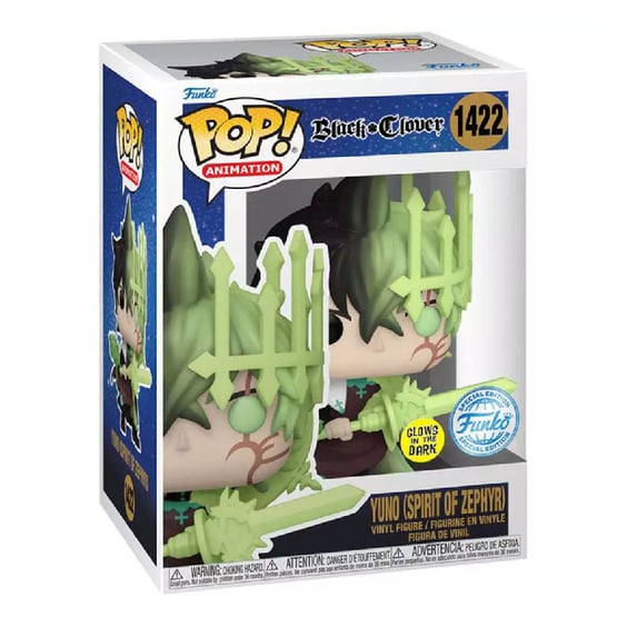Фігурка Funko POP!: Animation: Black Clover: Yuno (Spirit of Zephyr) (Special Edition) (Glows in the Dark), (71558) 4