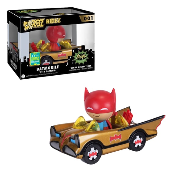 Фігурка Funko: Dorbz: Ridez: DC: Batmobile w/ Batman (2016 Summer Convention Exclusive), (7183)