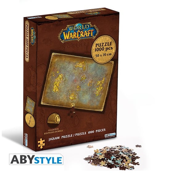 Пазл ABYstyle: World of Warcraft: Map of Azeroth, (71839) 3