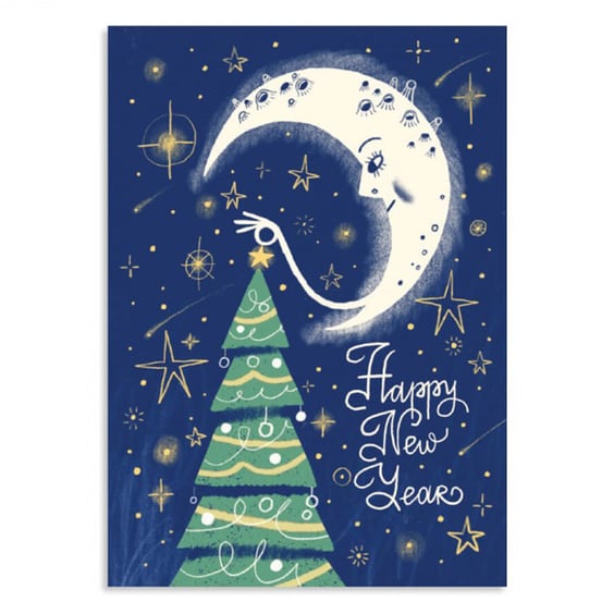 Листівка Gifty: Inspiring: Ялинка: «Happy New Year», (720071)