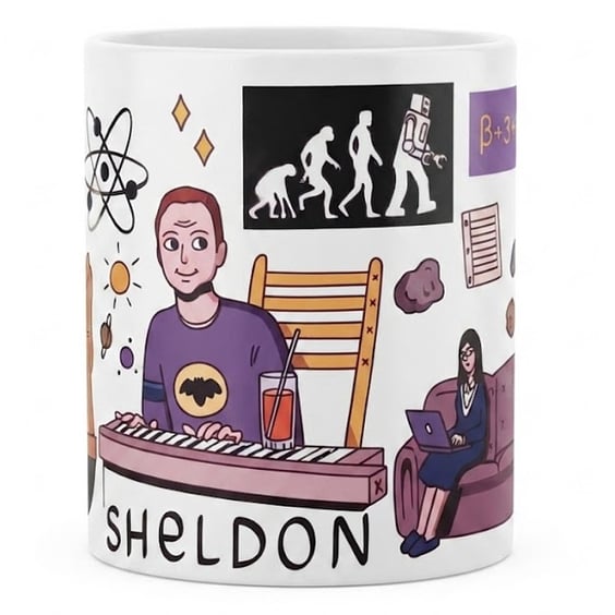 Чашка Barbs: The Big Bang Theory: Sheldon Cooper and Amy Fowler, (720114) 2