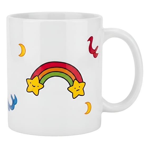 Чашка Jotter Books: Clown Cat and Rainbow: «Професійний Дурник», (720119)